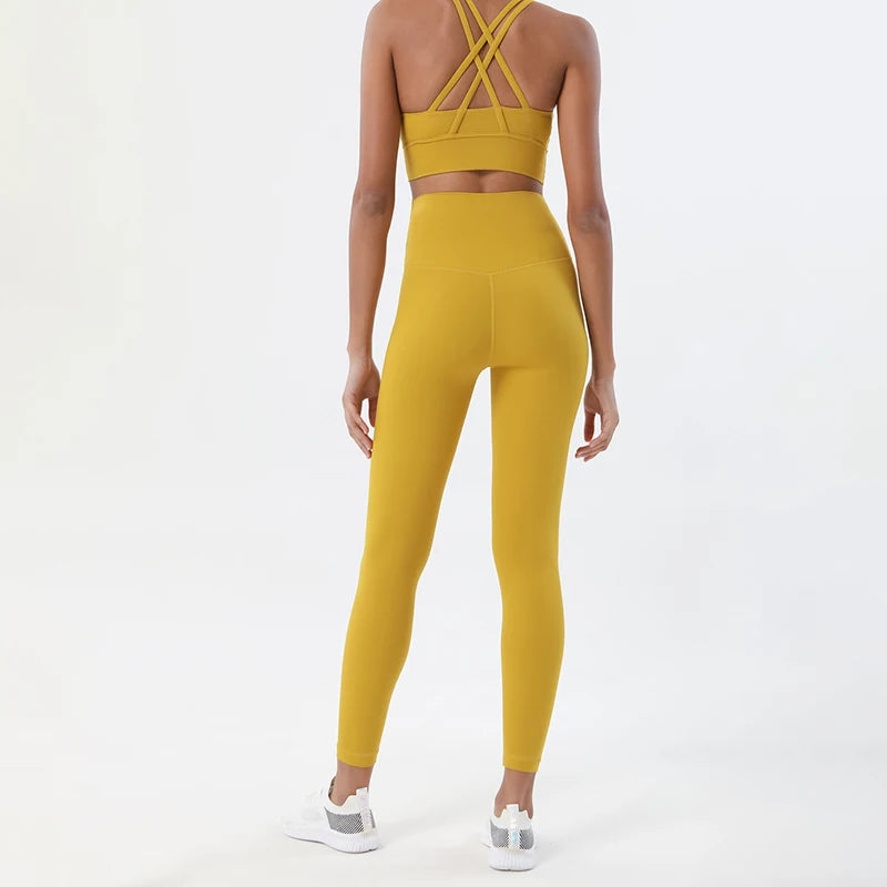 SOISOU Women’s Nylon Yoga Set — 2‑Piece Breathable Tracksuit