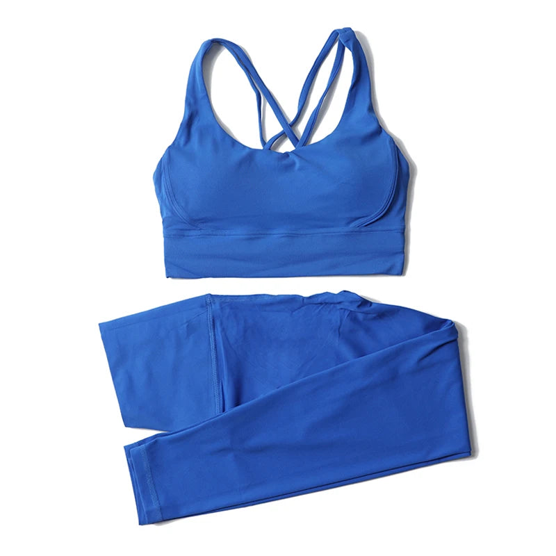 SOISOU Women’s Nylon Yoga Set — 2‑Piece Breathable Tracksuit