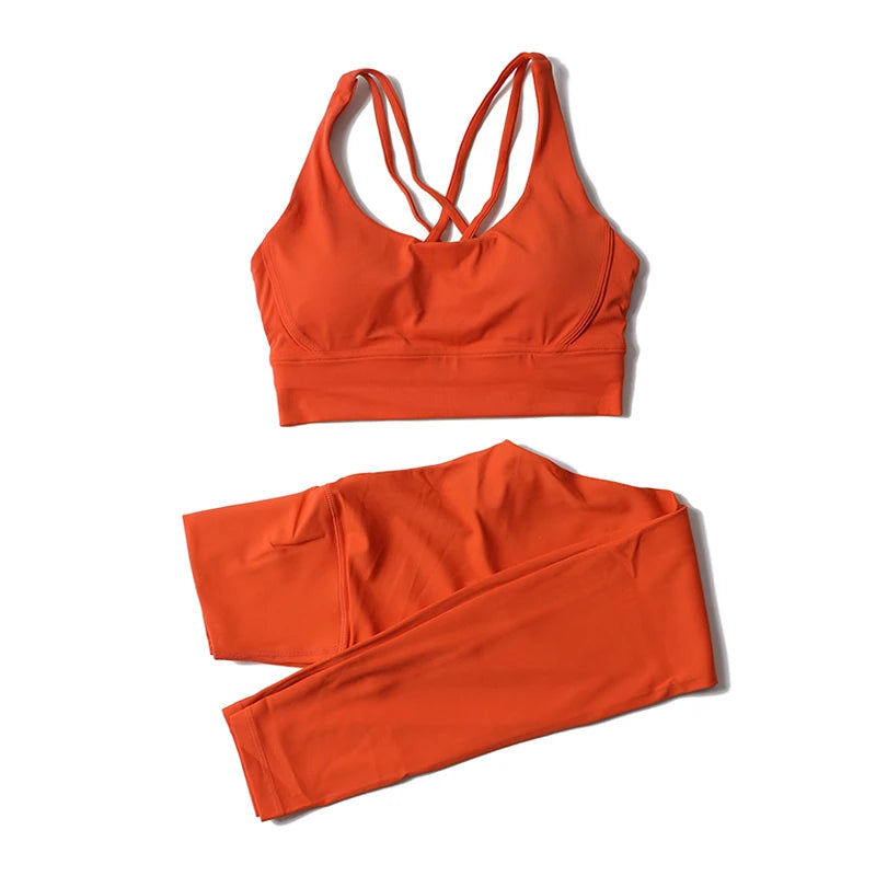 SOISOU Women’s Nylon Yoga Set — 2‑Piece Breathable Tracksuit