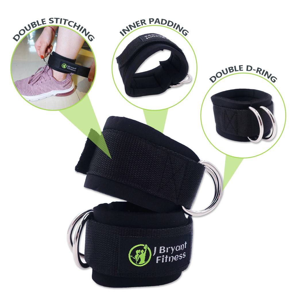 Barbell Pad Kit — Carry Bag, Wrist Wraps & Ankle Straps