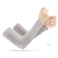 Ice Silk Anti‑UV Arm Sleeves — Unisex Fingerless