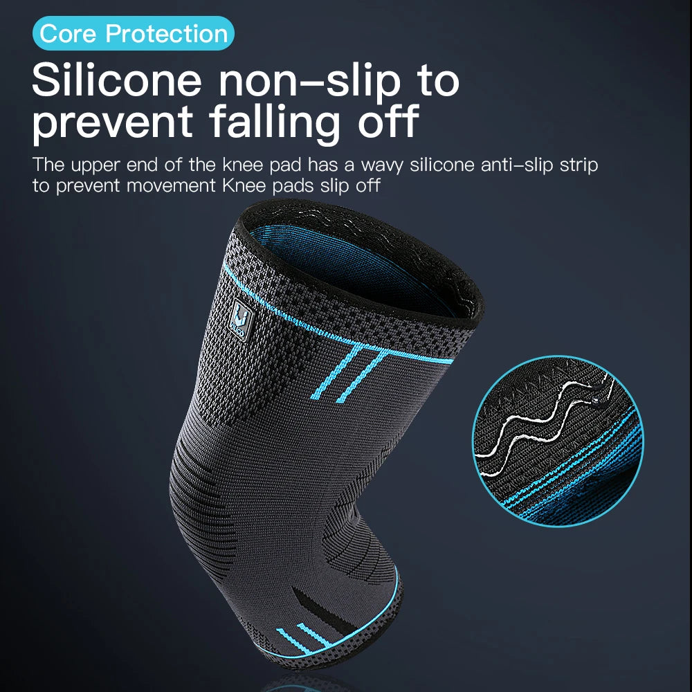 Compression Knee Support Sleeve — Elastic Breathable Anti‑Slip Protector