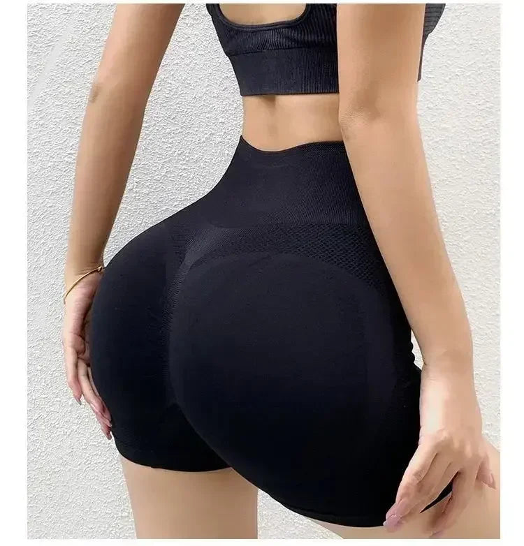 Women’s Seamless Yoga Set — Shorts, Sports Bra, Leggings Full Gym Outfit