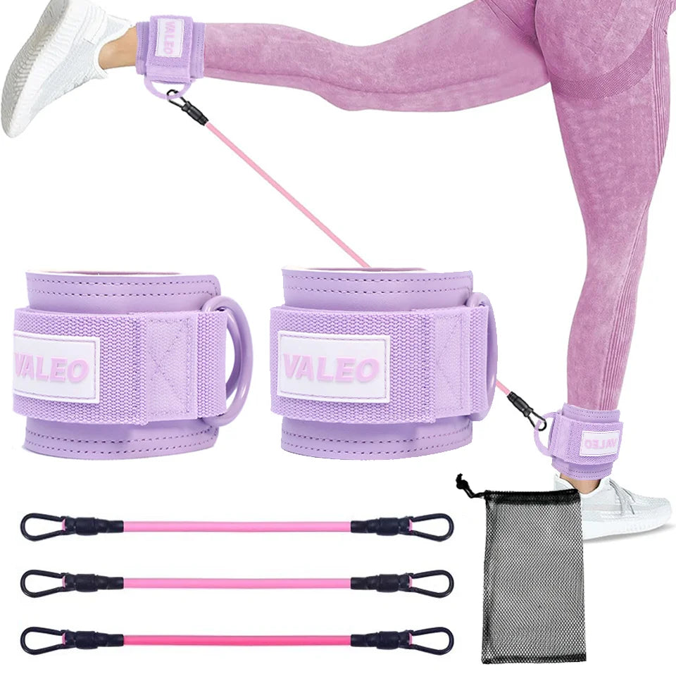 LOOGDEEL Ankle Strap Set — Unisex Resistance Cuffs with Padded Support