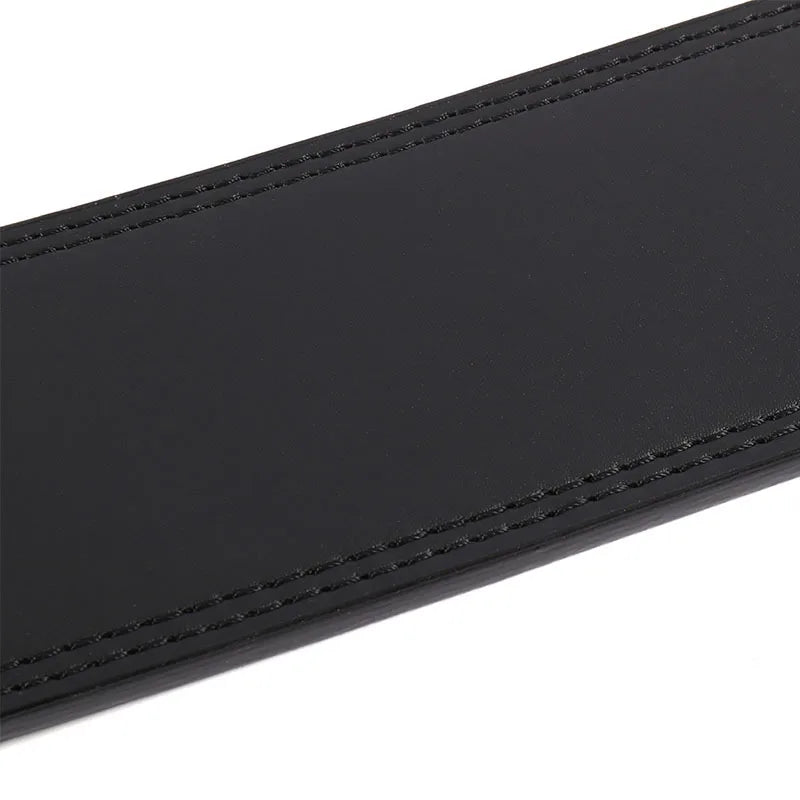 Cowhide Lever Powerlifting Belt — Leather Waist Support for Squat & Deadlift