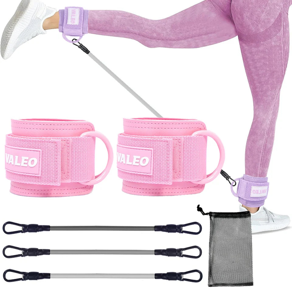 LOOGDEEL Ankle Strap Set — Unisex Resistance Cuffs with Padded Support