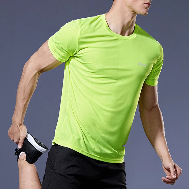 Men’s Quick‑Dry Running and Soccer Jersey — Compression Sport T‑Shirt