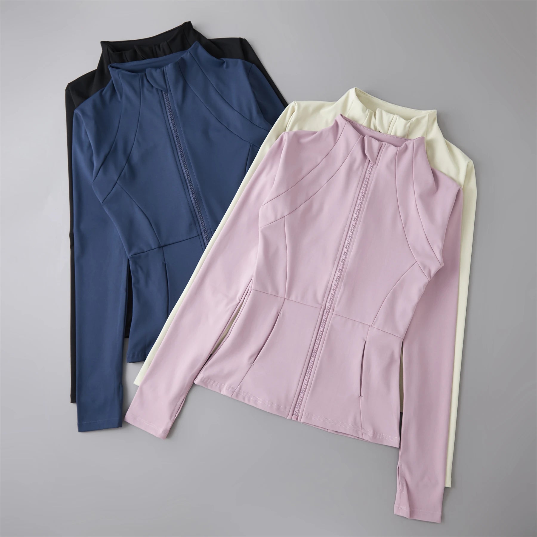 Women’s Windbreaker Sports Jacket — Long Sleeve Active Top