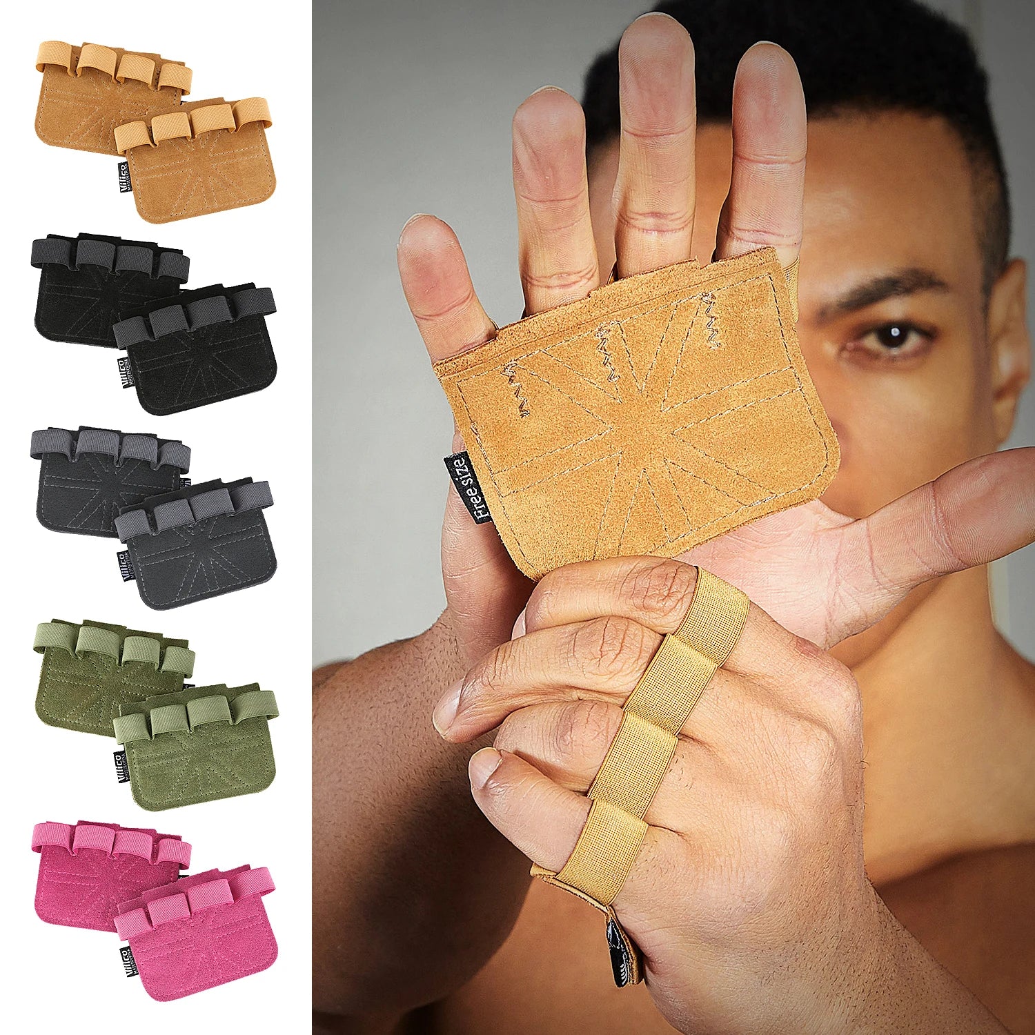 Cowhide Weightlifting Gloves — Palm Protection for Men and Women