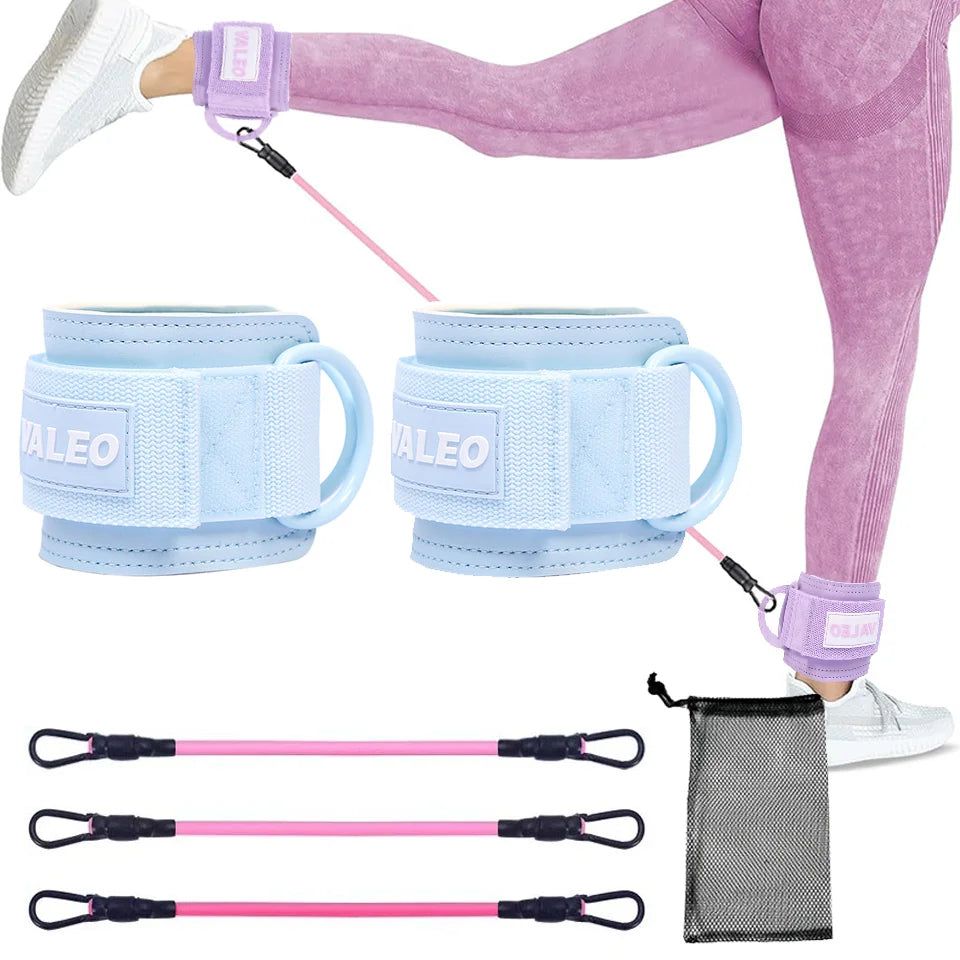 LOOGDEEL Ankle Strap Set — Unisex Resistance Cuffs with Padded Support