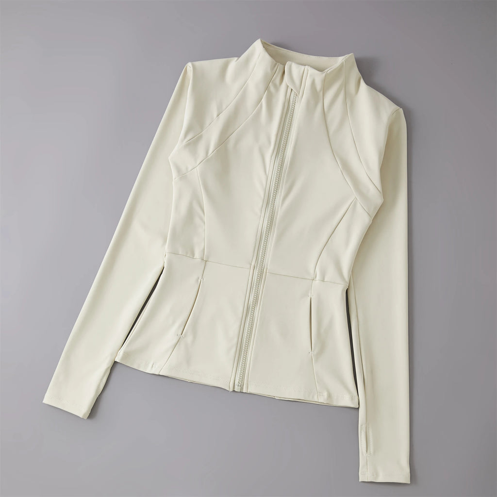 Women’s Windbreaker Sports Jacket — Long Sleeve Active Top