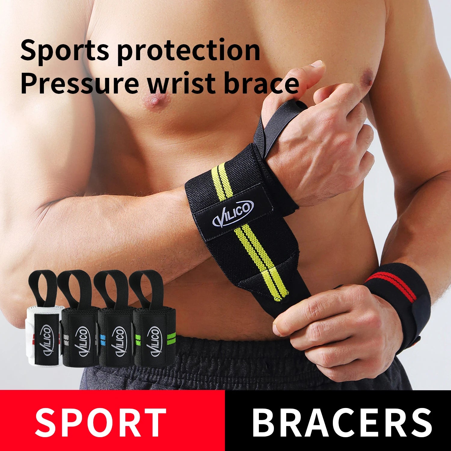 Wrist Support Wraps — Gym Wristbands & Protective Straps