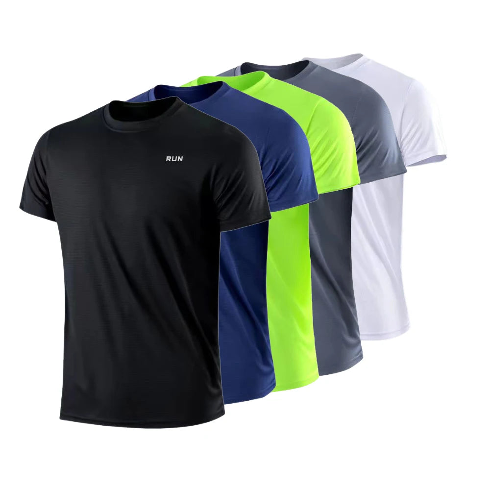 Men’s Quick‑Dry Short Sleeve Gym Tee — Lightweight Moisture‑Wicking Training Shirt