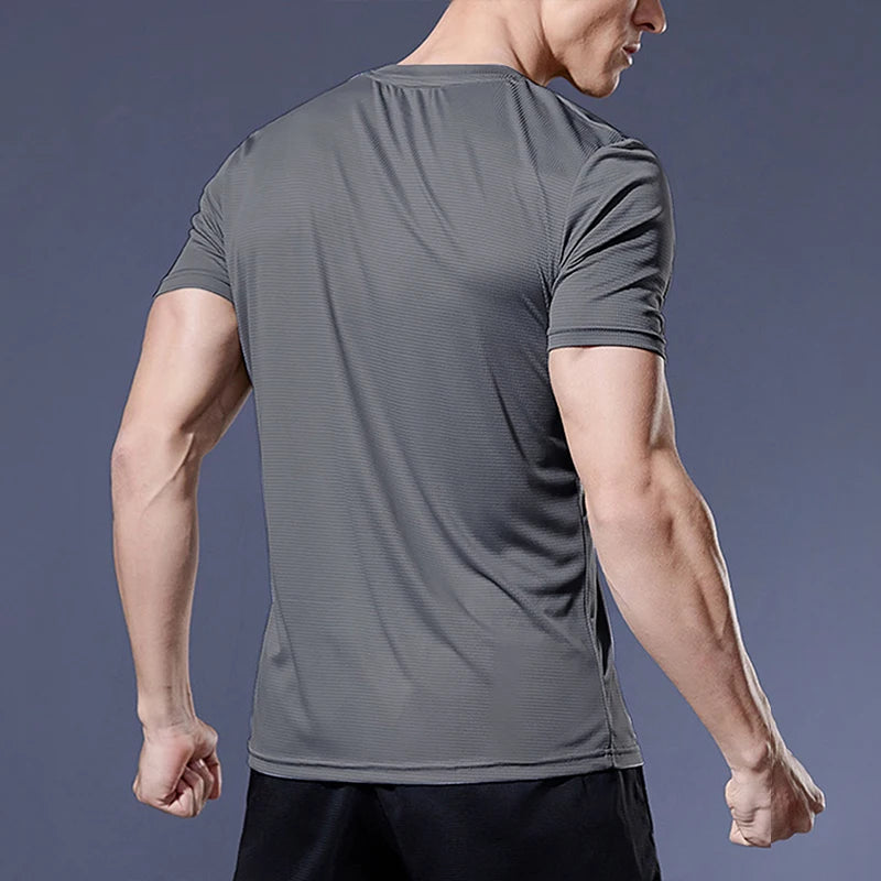 Men’s Quick‑Dry Running and Soccer Jersey — Compression Sport T‑Shirt