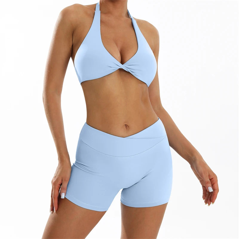 Butt Lifting Women’s Gym Set — High‑Waist Shorts and Training Underwear