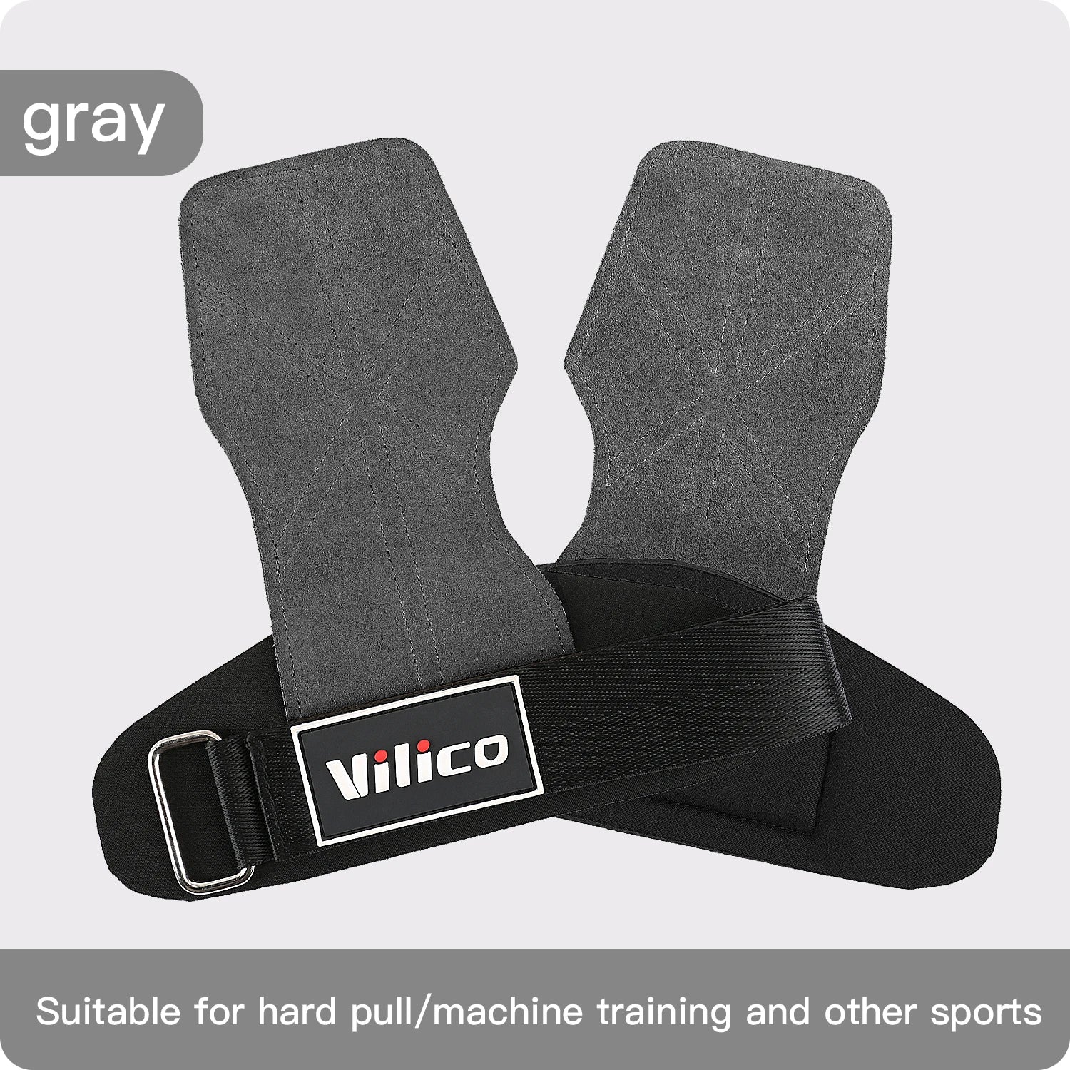 Cowhide Gym Grip Gloves 2‑Pack — Anti‑Skid Palm Protectors for Lifting