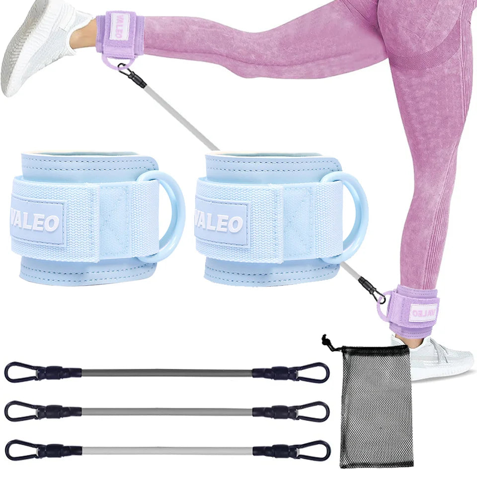 LOOGDEEL Ankle Strap Set — Unisex Resistance Cuffs with Padded Support