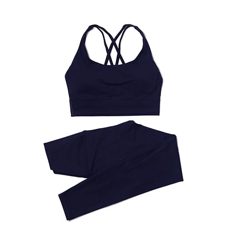 SOISOU Women’s Nylon Yoga Set — 2‑Piece Breathable Tracksuit