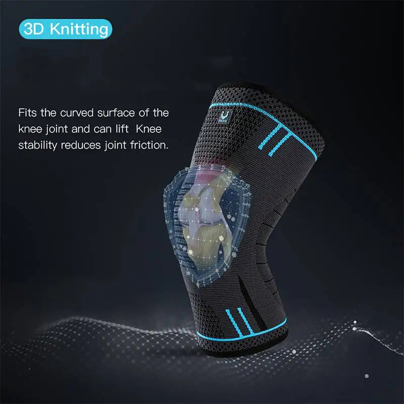 Compression Knee Support Sleeve — Elastic Breathable Anti‑Slip Protector