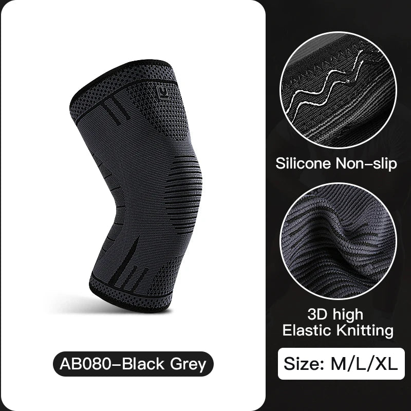 Compression Knee Support Sleeve — Elastic Breathable Anti‑Slip Protector