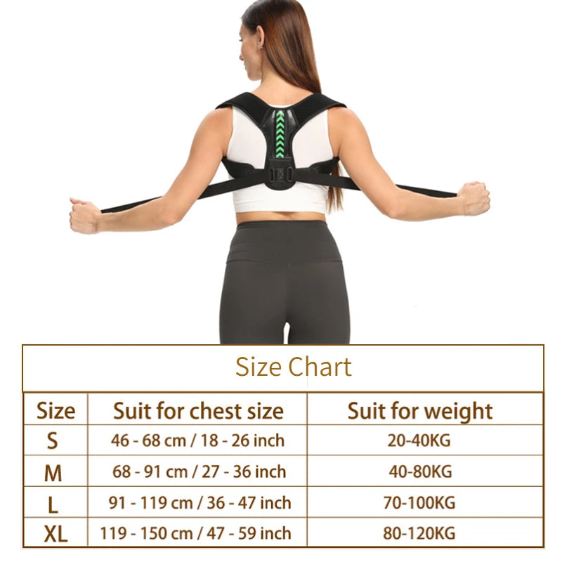 Invisible Adjustable Posture Trainer — Unisex Back and Clavicle Support
