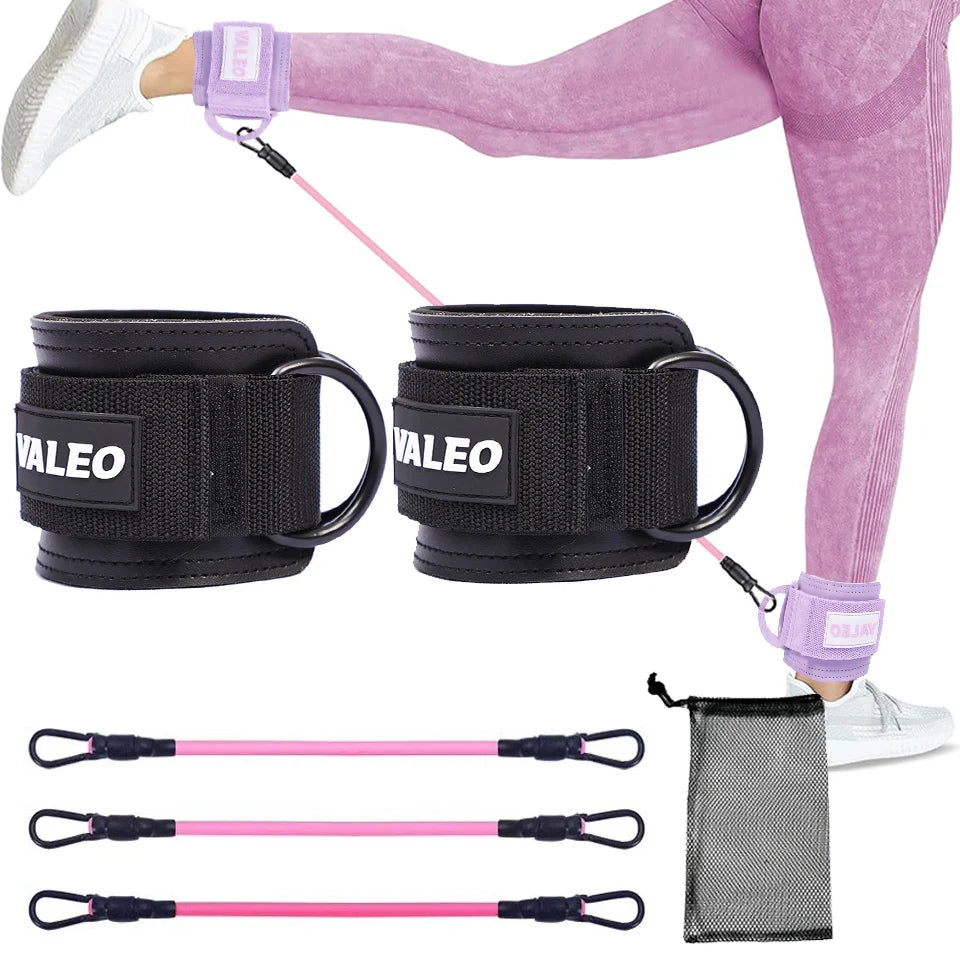 LOOGDEEL Ankle Strap Set — Unisex Resistance Cuffs with Padded Support