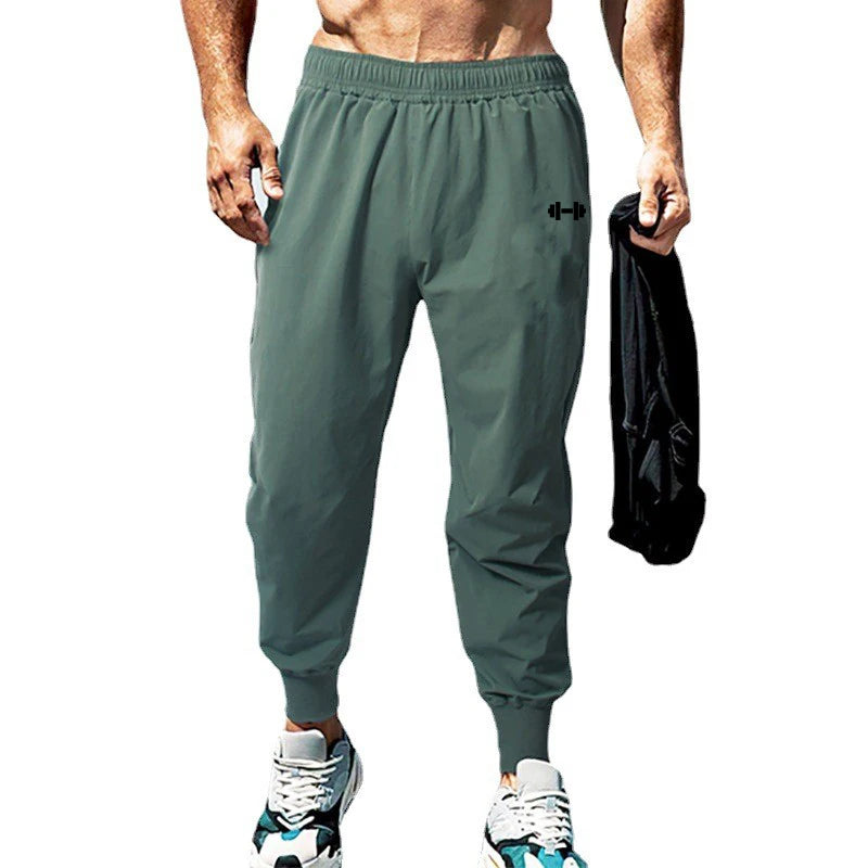 Men’s Gym Training Pants — Ultra‑Thin Quick‑Dry Elastic Waist Trousers