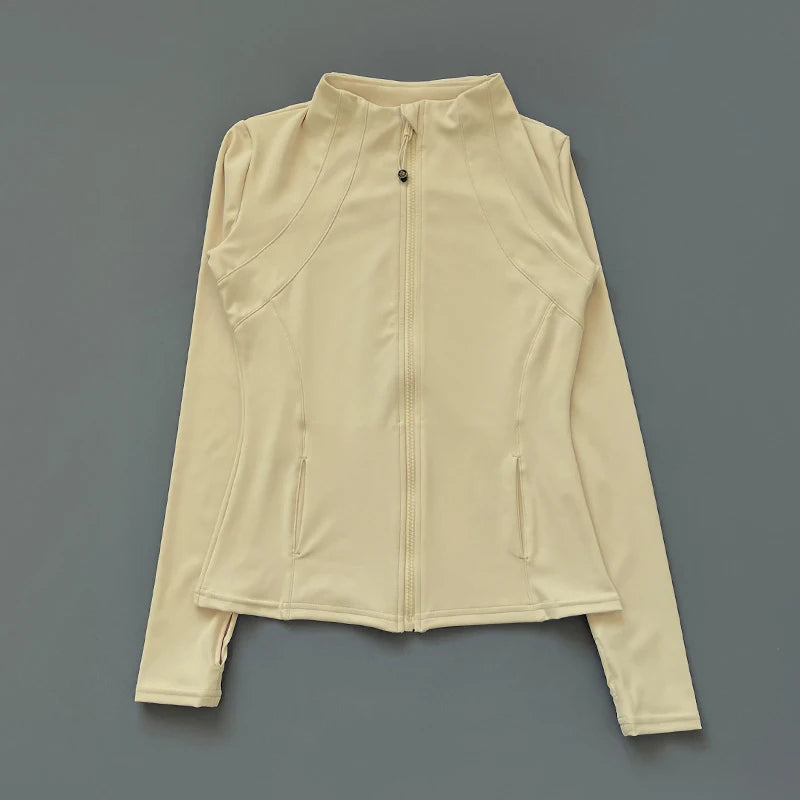 Women’s Windbreaker Sports Jacket — Long Sleeve Active Top
