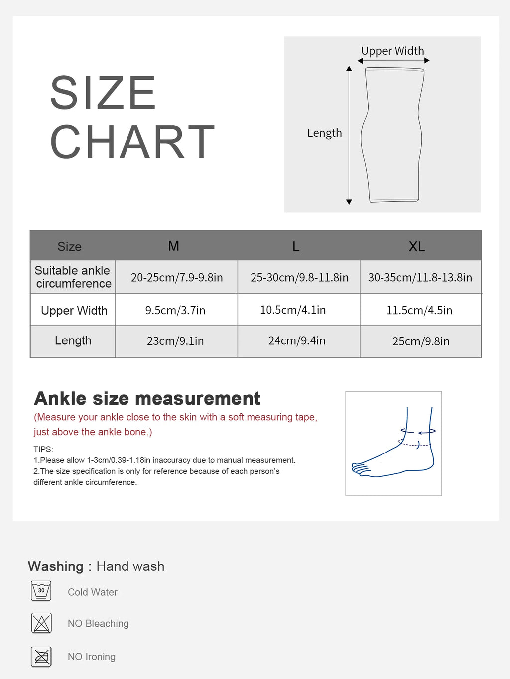 Elastic Breathable Ankle Support — 1pc