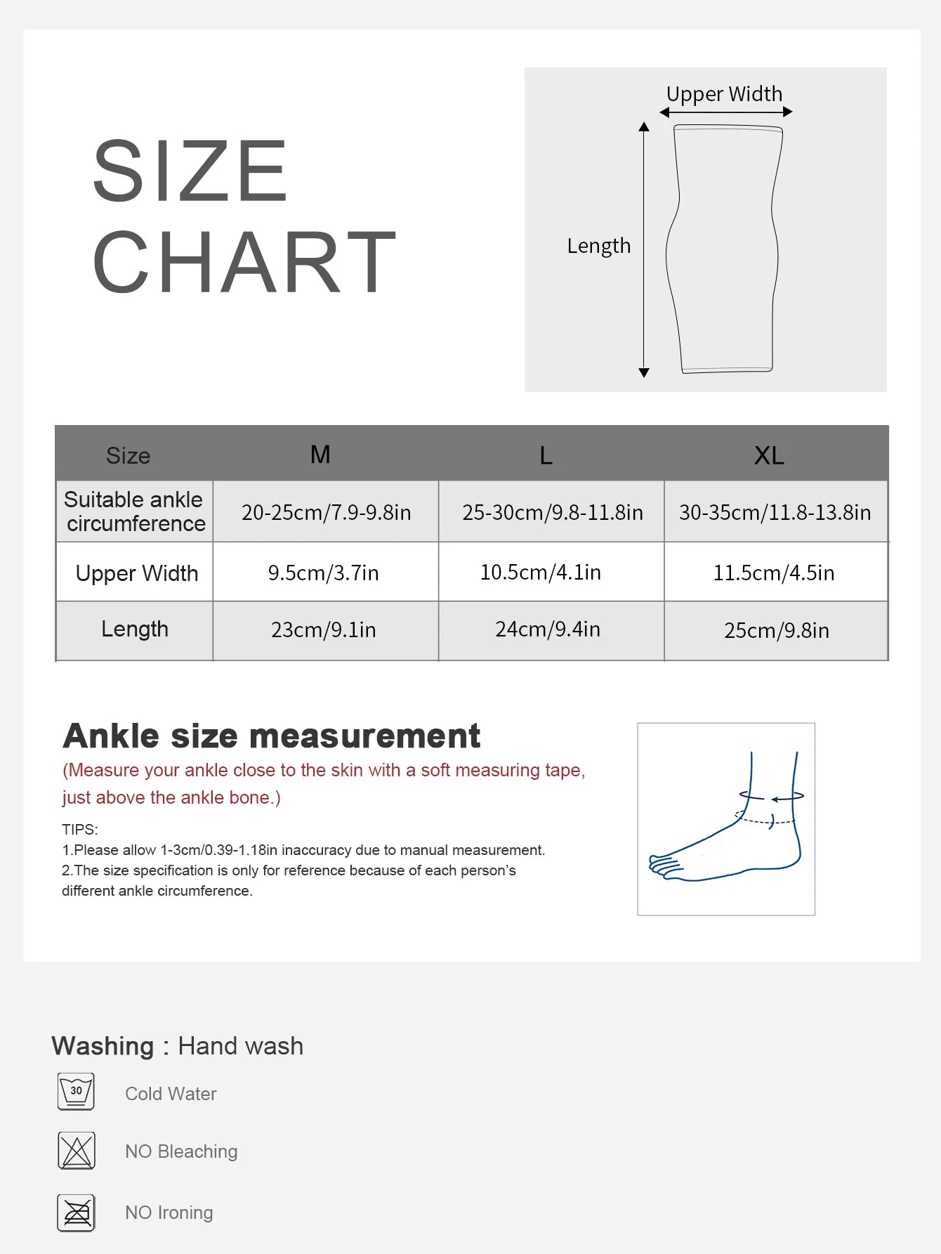 Elastic Breathable Ankle Support — 1pc
