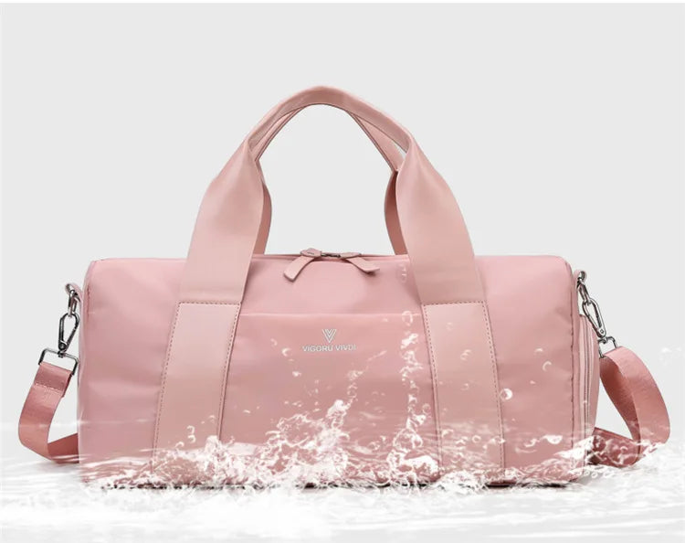 Waterproof Sport Duffel Bag for Women — Travel and Swim Gym Bag