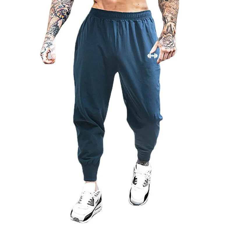 Men’s Gym Training Pants — Ultra‑Thin Quick‑Dry Elastic Waist Trousers