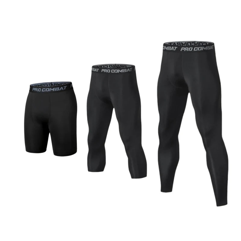 Cool Dry Compression Leggings — Men’s Athletic Baselayer Tights