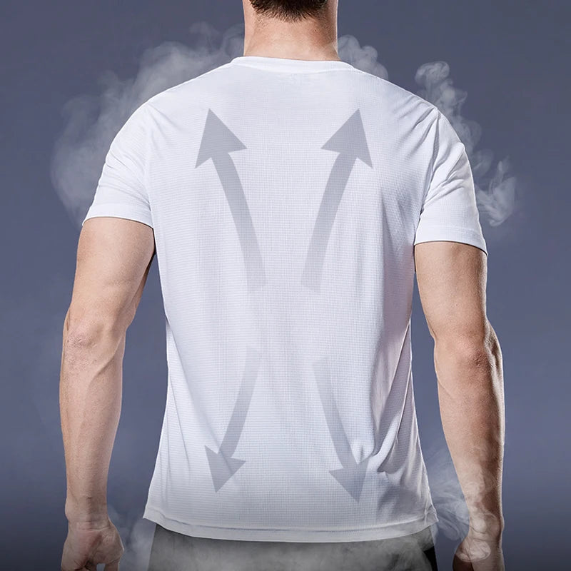 Men’s Quick‑Dry Running and Soccer Jersey — Compression Sport T‑Shirt