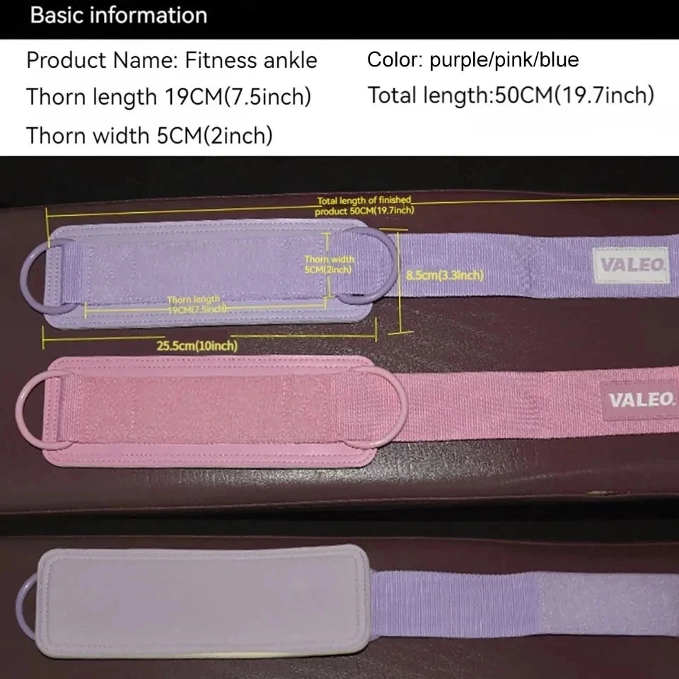 LOOGDEEL Ankle Strap Set — Unisex Resistance Cuffs with Padded Support