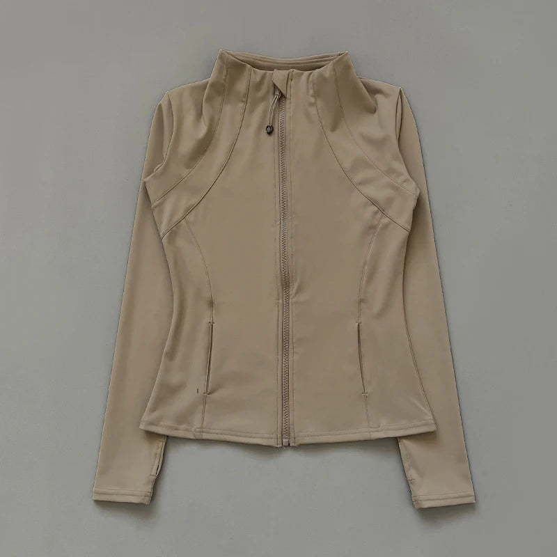 Women’s Windbreaker Sports Jacket — Long Sleeve Active Top