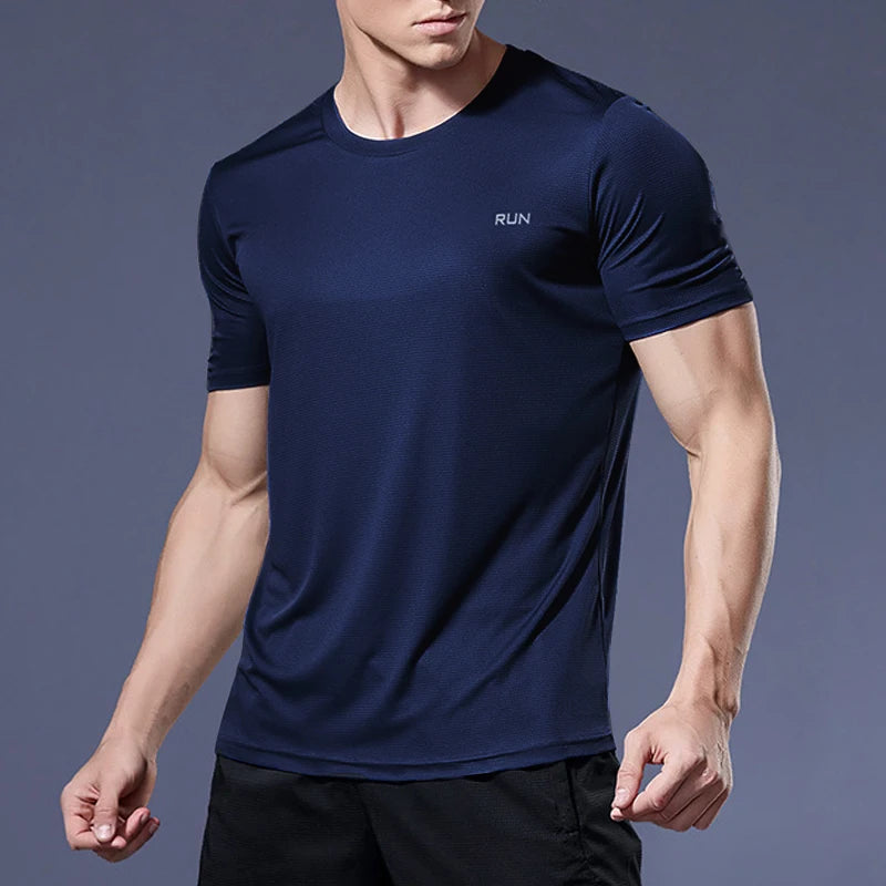 Men’s Quick‑Dry Running and Soccer Jersey — Compression Sport T‑Shirt