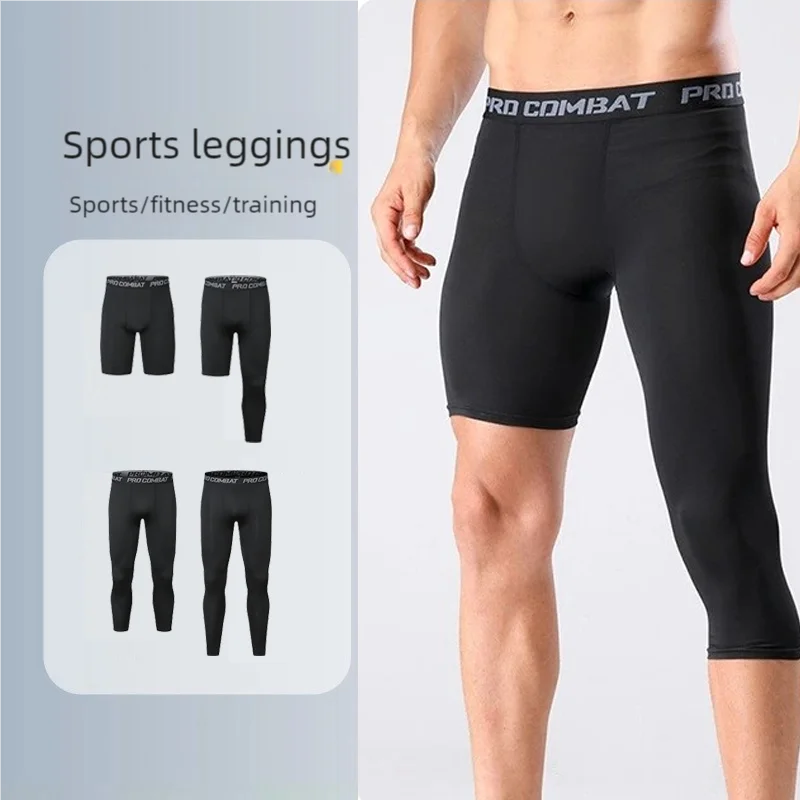 Cool Dry Compression Leggings — Men’s Athletic Baselayer Tights