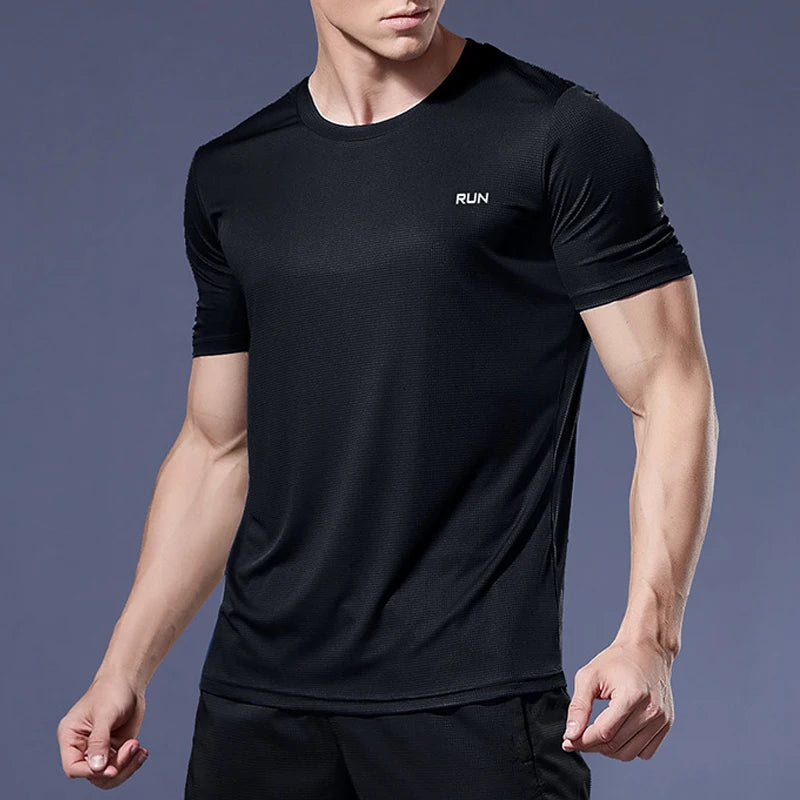 Men’s Quick‑Dry Running and Soccer Jersey — Compression Sport T‑Shirt