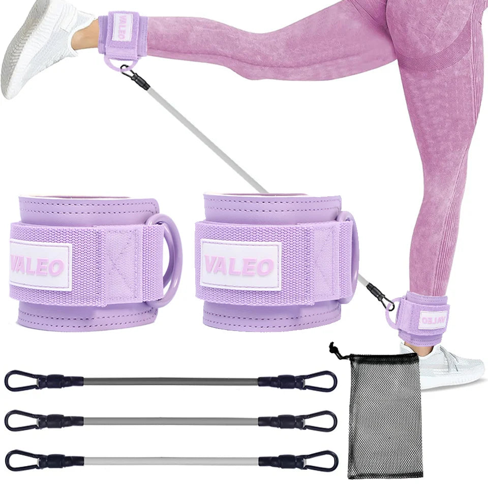 LOOGDEEL Ankle Strap Set — Unisex Resistance Cuffs with Padded Support