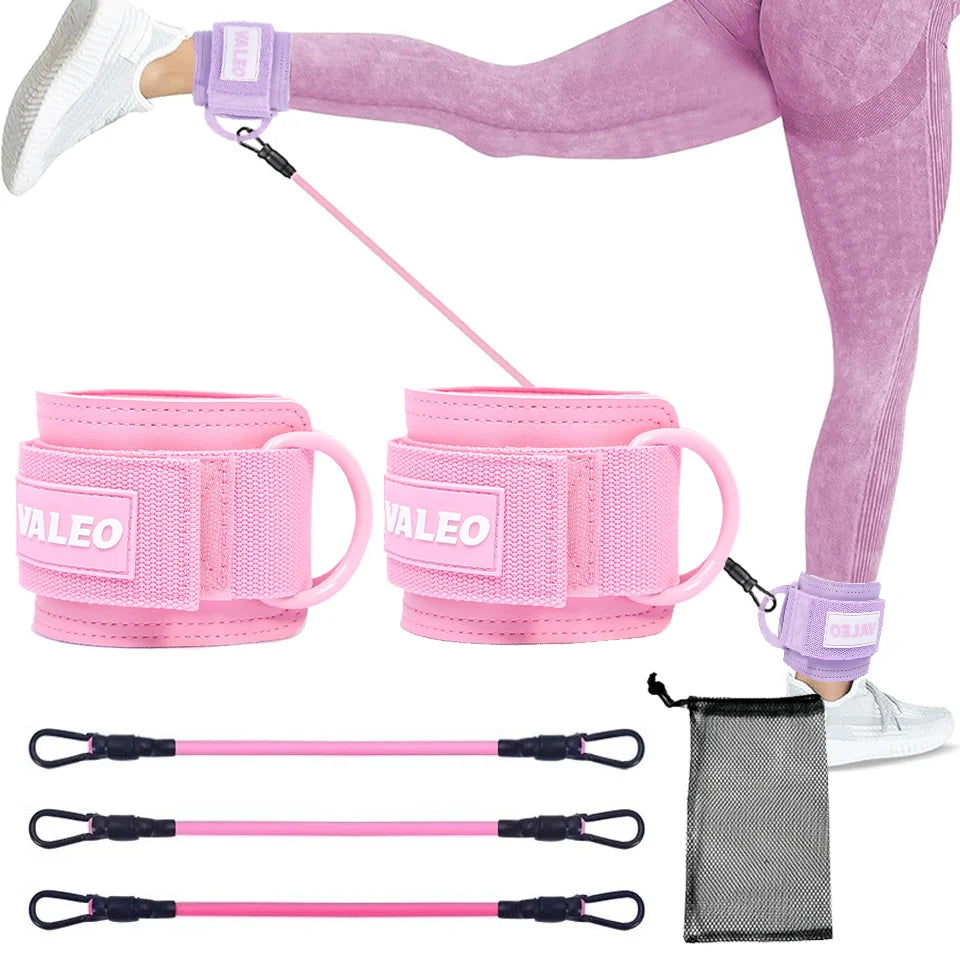 LOOGDEEL Ankle Strap Set — Unisex Resistance Cuffs with Padded Support