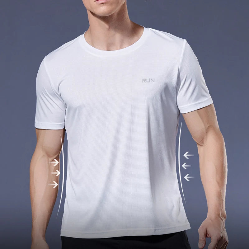 Men’s Quick‑Dry Running and Soccer Jersey — Compression Sport T‑Shirt