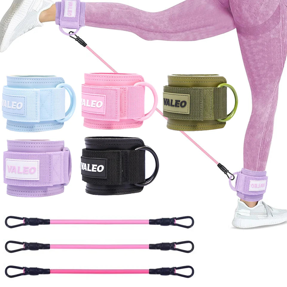 LOOGDEEL Ankle Strap Set — Unisex Resistance Cuffs with Padded Support