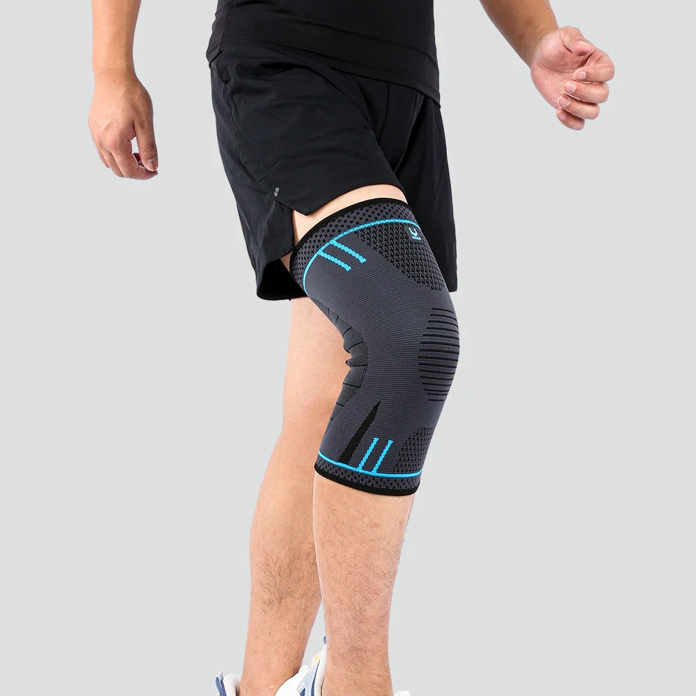 Compression Knee Support Sleeve — Elastic Breathable Anti‑Slip Protector